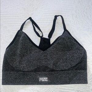 PINK Victoria's Secret Gray Seamless Sports Bra